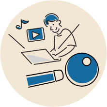 動画を見ながら実践