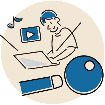 動画を見ながら実践